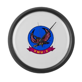 MUAVS2 - M01 - 03 - Marine Unmanned Aerial Vehicle Squadron 2 (VMU-2) - Large Wall Clock - Click Image to Close